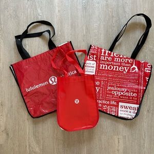 Set of Lululemon bags